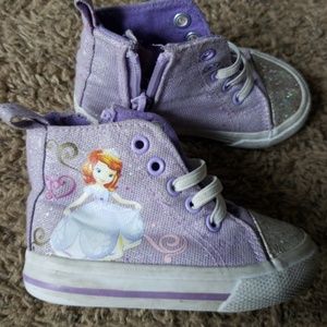 Toddler girl high top Sofia sneakers
